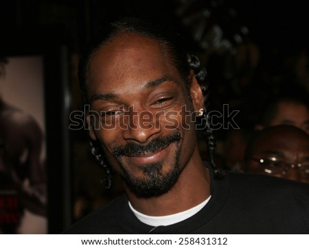 November 3, 2005 - Hollywood - Snoop Dogg at the Paramount Pictures\' \