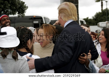 03/10/2006 - Hollywood - Donald Trump kicks off the sixth season casting call search for THE APPRENTICE held at the Universal Studios in Hollywood, California, United States.