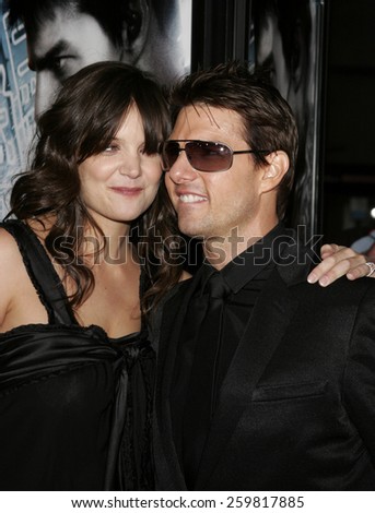 May 4, 2006. Tom Cruise and Katie Holmes at the Los Angeles Fan Screening of \