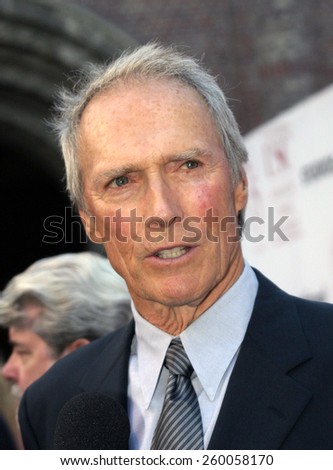 Clint Eastwood at the 75th Diamond Jubilee Celebration for the USC School of Cinema-Television held at the USC\'s Bovard Auditorium in Los Angeles, United States on September 26 2004.