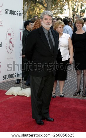 George Lucas at the 75th Diamond Jubilee Celebration for the USC School of Cinema-Television held at the USC\'s Bovard Auditorium in Los Angeles, United States on September 26 2004.