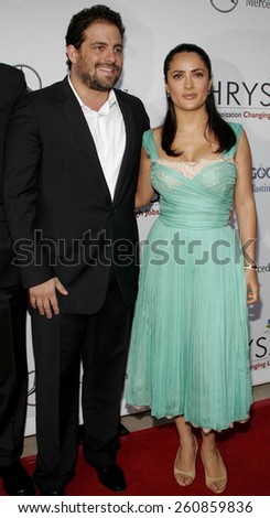 06/10/2006 - Bel Air - Brett Ratner and Salma Hayek attend the Chrysalis' 5th Annual Butterfly Ball  held at Italian Villa Carla and Fred Sands in Bel Air, California, United States.