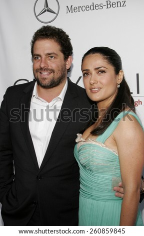 06/10/2006 - Bel Air - Brett Ratner and Salma Hayek attend the Chrysalis\' 5th Annual Butterfly Ball  held at Italian Villa Carla and Fred Sands in Bel Air, California, United States.