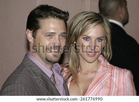 03/15/2005 - Beverly Hills - Jason Priestley and Naomi Lowde at the Hugo Boss Fall Winter 2005 Men\'s and Women\'s Collections Party and Fashion Show - Arrivals at The Beverly Hills Hotel.