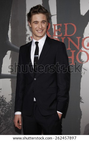 Max Irons at the Los Angeles premiere of \'Red Riding Hood\' held at the Grauman\'s Chinese Theatre in Hollywood, USA. March 7, 2011.