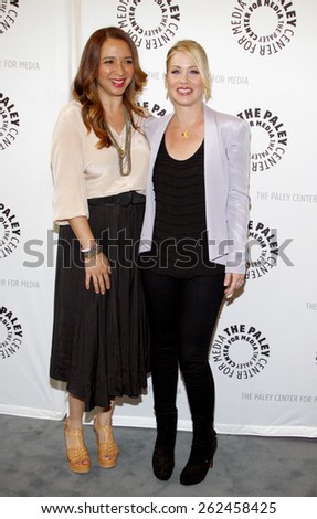 Christina Applegate and Maya Rudolph at the Paley Center For Media Presents An Evening With \'Up All Night\' held at the Paley Center for Media in Beverly Hills on May 8, 2012.