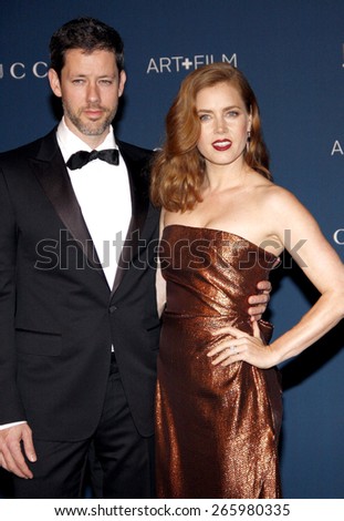 Amy Adams and  Darren Le Gallo at the LACMA 2013 Art + Film Gala Honoring Martin Scorsese And David Hockney held at the LACMA in Los Angeles on November 2, 2013 in Los Angeles, California.