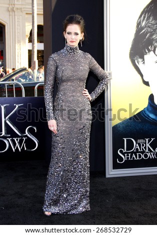 Eva Green at the Los Angeles premiere of \'Dark Shadows\' held at the Grauman\'s Chinese Theatre in Hollywood on May 7, 2012.