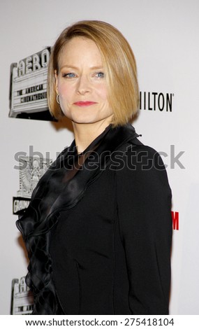 Jodie Foster at the 25th American Cinematheque Award held at the Beverly Hilton hotel in Beverly Hills on October 14, 2011.
