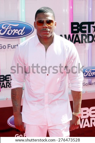 Nelly at the 2014 BET Awards held at the Nokia Theatre L.A. Live in Los Angeles, United States, 290614.
