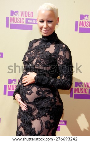 Amber Rose at the 2012 MTV Video Music Awards held at the Staples Center in Los Angeles, United States on September 6, 2012.