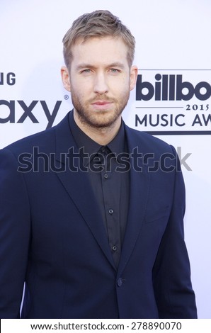 Calvin Harris at the 2015 Billboard Music Awards held at the MGM Garden Arena in Las Vegas, USA on May 17, 2015.