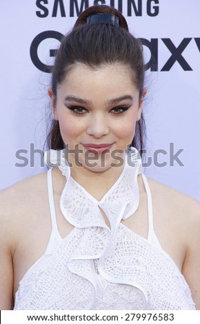 Hailee Steinfeld at the 2015 Billboard Music Awards held at the MGM Garden Arena in Las Vegas, USA on May 17, 2015.