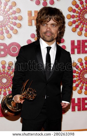 Peter Dinklage at the 2011 HBO\'s Post Emmy Awards Reception held at the Pacific Design Center in West Hollywood on September 18, 2011.