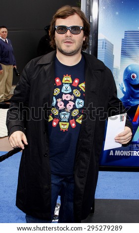 Jack Black at the Los Angeles premiere of \'Monsters vs. Aliens\' held at the Gibson Amphitheatre in Universal City on March 22, 2009.
