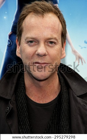 Kiefer Sutherland at the Los Angeles premiere of \'Monsters vs. Aliens\' held at the Gibson Amphitheatre in Universal City on March 22, 2009.