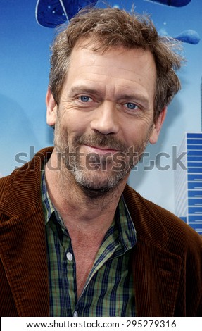 Hugh Laurie at the Los Angeles premiere of \'Monsters vs. Aliens\' held at the Gibson Amphitheatre in Universal City on March 22, 2009.