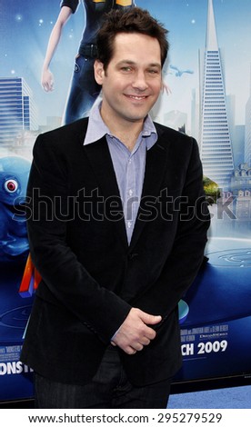 Paul Rudd at the Los Angeles premiere of \'Monsters vs. Aliens\' held at the Gibson Amphitheatre in Universal City on March 22, 2009.