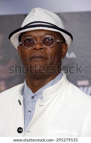 Samuel L. Jackson at the Los Angeles premiere of \'Marvel\'s The Avengers\' held at the El Capitan Theatre in Los Angeles on April 11, 2012.