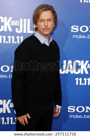 David Spade at the Los Angeles premiere of \'Jack And Jill\' held at the Regency Village Theatre in Westwood on November 6, 2011.