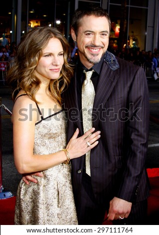 Robert Downey Jr. attends the Los Angeles Premiere of \