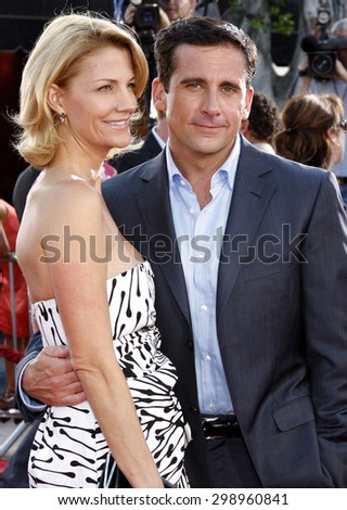 Steve Carell and Nancy Carell at the Los Angeles premiere of \'Get Smart\' held at the Mann Village Theatre in Westwood on June 16, 2008.