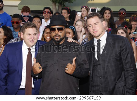 Channing Tatum, Ice Cube and Jonah Hill at the Los Angeles premiere of \