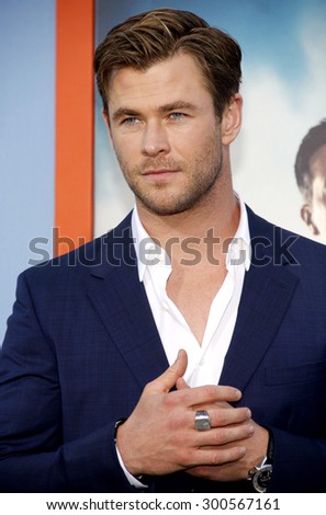 Chris Hemsworth at the Los Angeles premiere of \'Vacation\' held at the Regency Village Theatre in Westwood, USA on July 27, 2015.