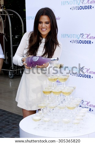 Khloe Kardashian Odom at the HPNOTIQ Harmonie Cocktail Recipe Launch held at the Mr. C Beverly Hills, United States on August 2, 2012.