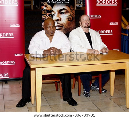 James Toback and Mike Tyson promotes the Blu-ray and DVD \'Tyson\' held at the Borders in Hollywood, USA on August 18, 2009.