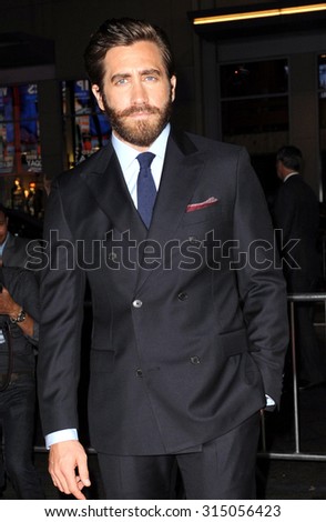 HOLLYWOOD, CA - SEPTEMBER 09, 2015: Jake Gyllenhaal at the Los Angeles premiere of \'Everest\' held at TCL Chinese Theater in Hollywood, USA on September 9, 2015.