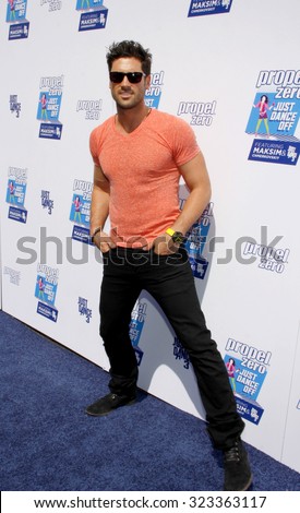 Maksim Chmerkovskiy at the Propel Zero Just Dance Off held at the Jimmy Kimmel Live! Studio Lot in Hollywood, USA on April 29, 2012.