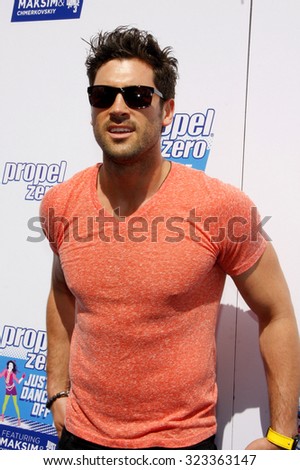 Maksim Chmerkovskiy at the Propel Zero Just Dance Off held at the Jimmy Kimmel Live! Studio Lot in Hollywood, USA on April 29, 2012.