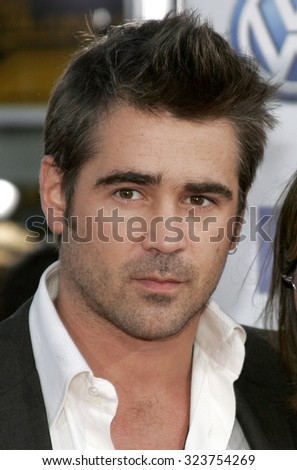 WESTWOOD, CALIFORNIA. July 20, 2006. Colin Farrell at the World premiere of \'Miami Vice\' held at the Mann\'s Village Theater in Westwood, California United States.