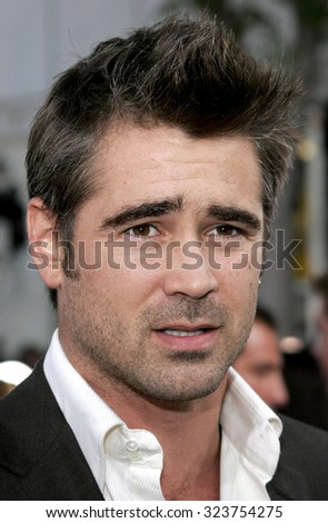 WESTWOOD, CALIFORNIA. July 20, 2006. Colin Farrell at the World premiere of \'Miami Vice\' held at the Mann\'s Village Theater in Westwood, California United States.