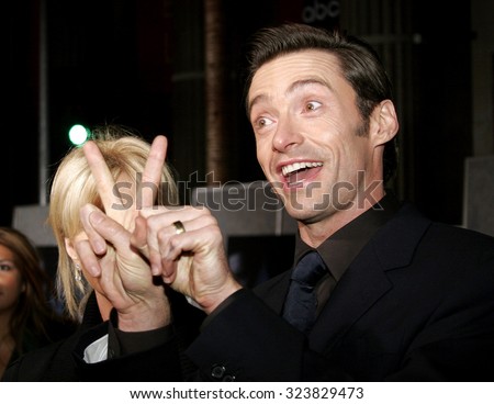 HOLLYWOOD, CALIFORNIA. October 17, 2006. Hugh Jackman at the World premiere of \'The Prestige\' held at the El Capitan Theatre in Hollywood, USA on October 17, 2006.
