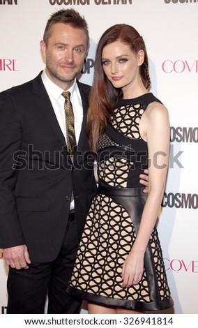 Lydia Hearst and Chris Hardwick at the Cosmopolitan\'s 50th Birthday Celebration held at the Ysabel in West Hollywood, USA on October 12, 2015.