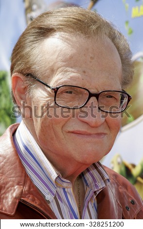 April 30, 2006. Larry King attends the Los Angeles Premiere of DreamWorks\' new computer-animated comedy \