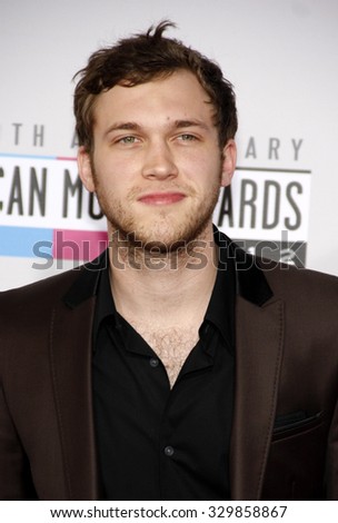 Phillip Phillips at the 2012 American Music Awards held at the Nokia Theatre L.A. Live in Los Angeles, USA on November 18, 2012.