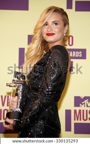 Demi Lovato at the 2012 MTV Video Music Awards held at the Staples Center in Los Angeles, USA on September 6, 2012.