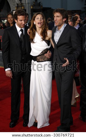 Jessica Biel, Bradley Cooper and Sharlto Copley at the World premiere of \'The A-Team\' held at the Grauman\'s Chinese Theater in Hollywood, USA on June 3, 2010.