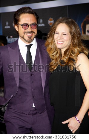 Robert Downey Jr. and Susan Downey at the Los Angeles premiere of \
