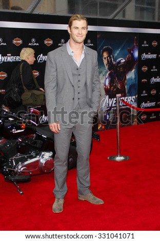 Chris Hemsworth at the Los Angeles premiere of \