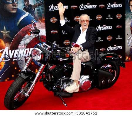 Stan Lee at the Los Angeles premiere of \