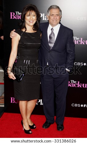 Julie Chen and Leslie Moonves at the Los Angeles premiere of \