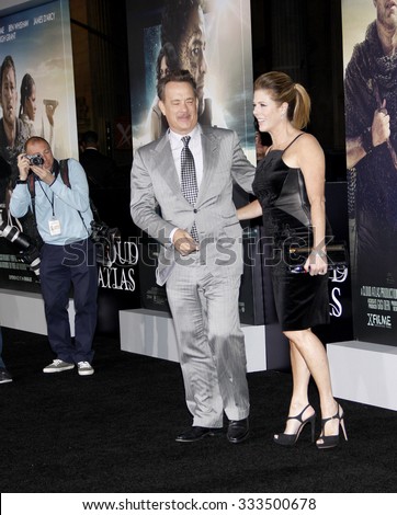 Tom Hanks and Rita Wilson at the Los Angeles premiere of \