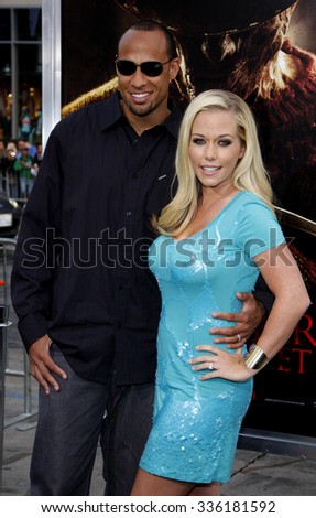 Kendra Wilkinson and Hank Baskett at the Los Angeles Premiere of \