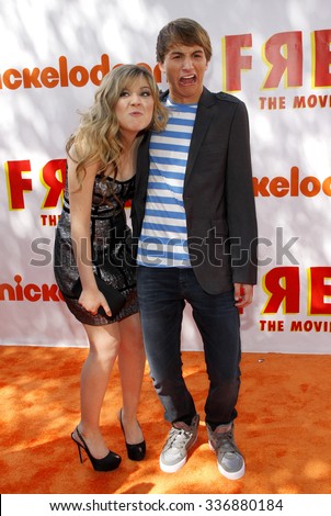 Lucas Cruikshank and Jennette McCurdy at the Los Angeles Premiere of \