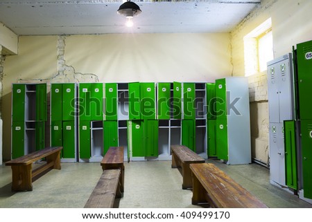 Locker Room in the Gym