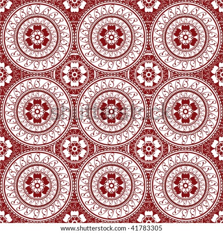 stock photo Seamless wallpaper inspired by henna design